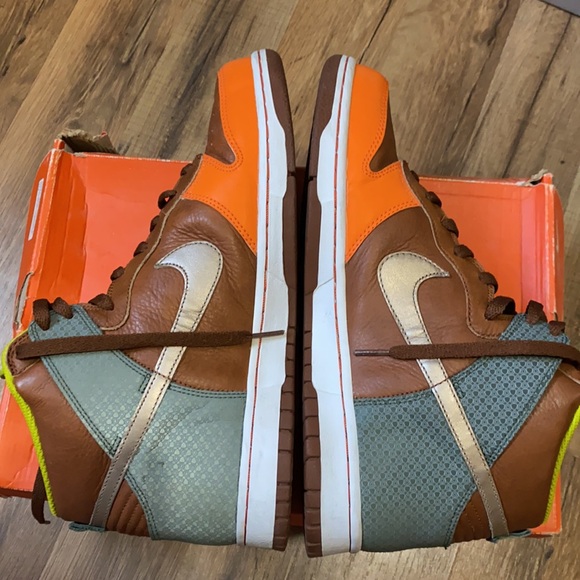2007 Nike dunk high premium orange blaze - Picture 12 of 16